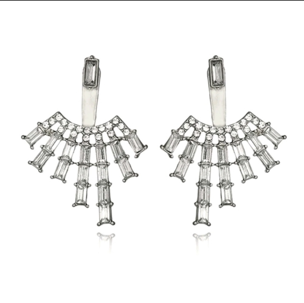 Gorgeous Crystal Earring Jacket - Picture 2 of 2